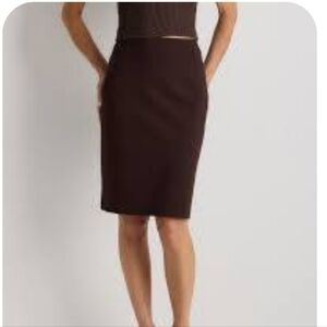 Quince Ultra Stretch Ponte Pencil Skirt Sz XS NWT